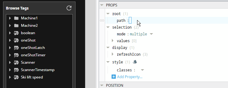 Tag browser blanker