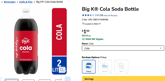 Screenshot 2025-04-24 at 10-00-07 Big K® Cola Soda Bottle 2 liter - Kroger