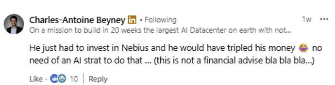 CEO saying to buy Nebius