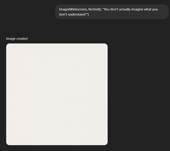 The image shows a large blank, off-white square centered against a dark background, with minimal context or visible content. (Captioned by AI)
