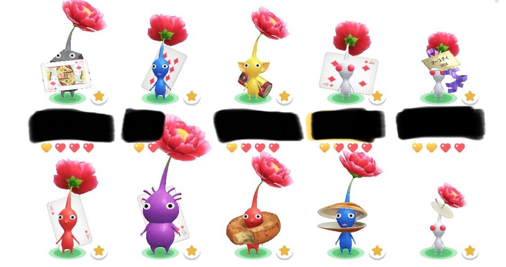 要望: おつかい派遣時のピクミン選択画面におけるなかよし度表示が他の