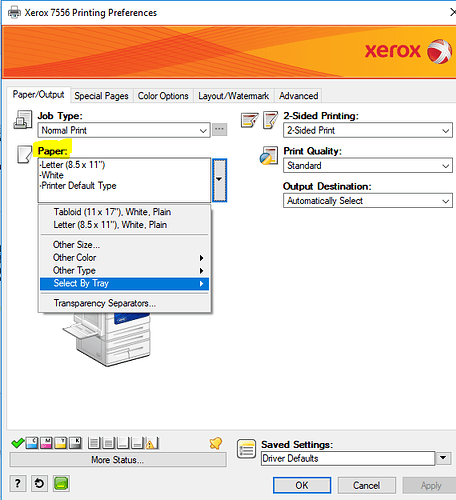XEROX 7556: How to Disable Tray 1 - Hardware - Spiceworks Community XEROX 7556: How to Disable Tray 1 - Hardware - Spiceworks Community