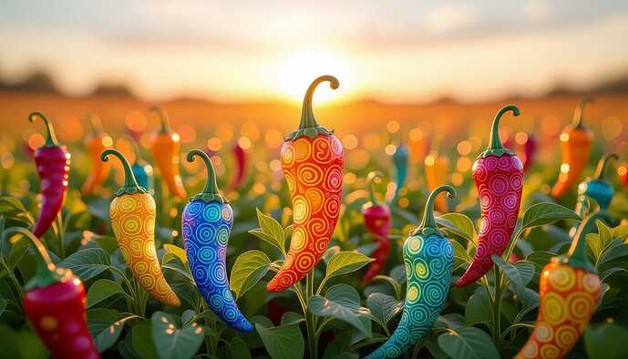 Pepper Garden Sunrise
