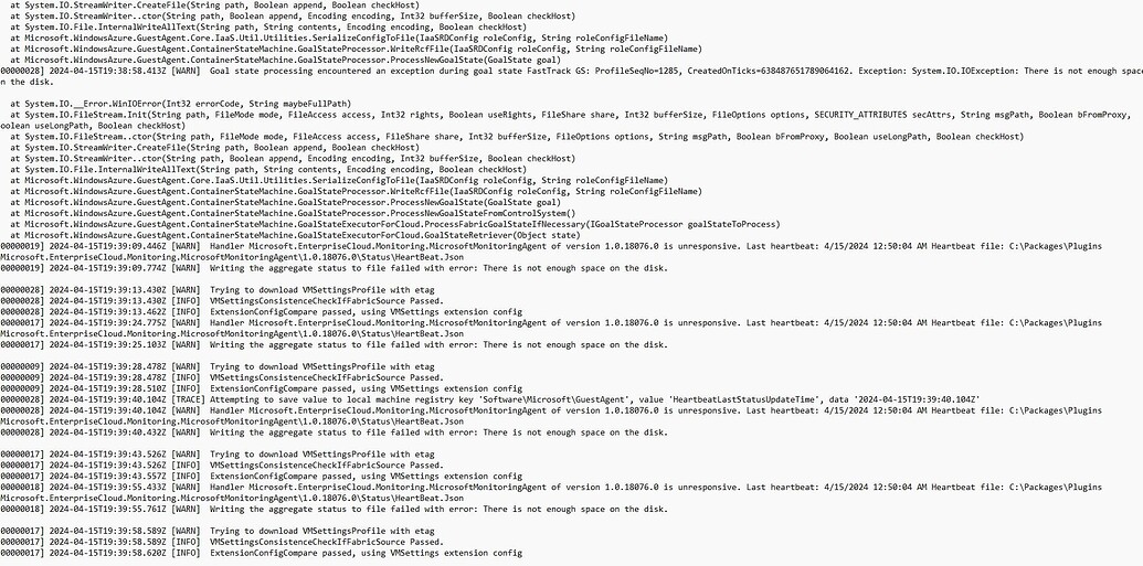 Azure windows vm agent not responding cloud computing saas