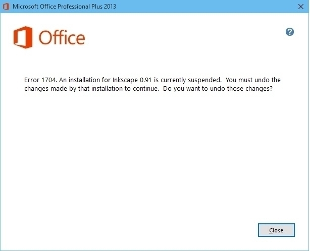 Office 2013 Pro Plus Error 1304 - Software - Spiceworks