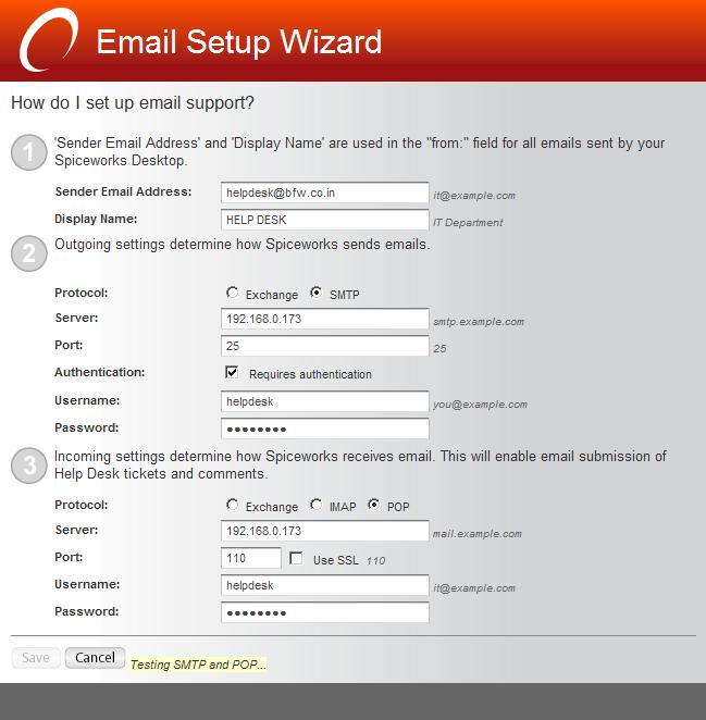 TESTING SMTP And POP Spiceworks Support Spiceworks Community Testing smtp and pop spiceworks support spiceworks community