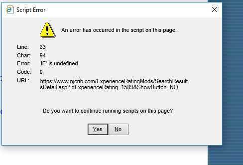 Internet Explorer Script Errors - Not Going Away. - Windows ...
