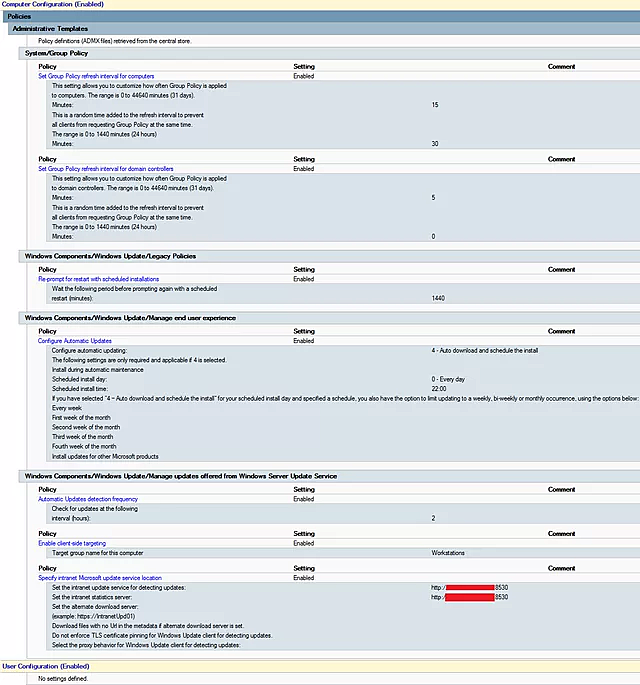 Wsus gpo not forcing restarts windows spiceworks community