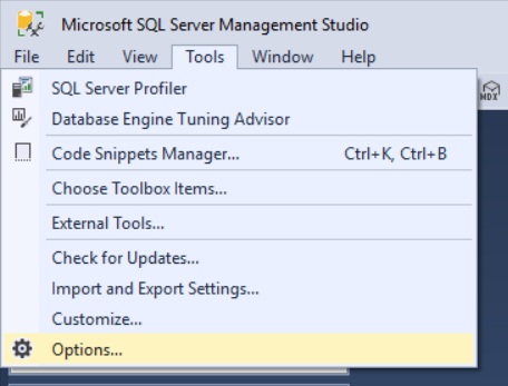 Customizing SQL Server Management Studio Editor Tabs and Status Bar ...