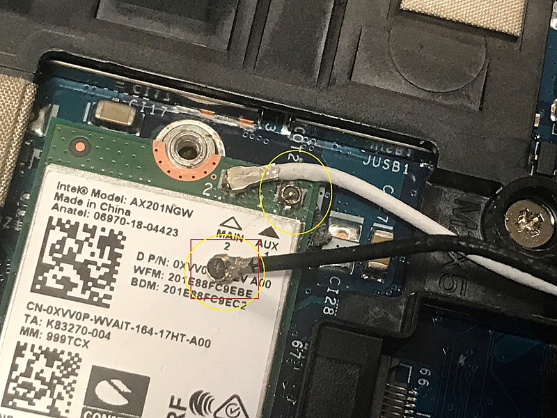 Dell WLAN card Antenna wires - Hardware - Spiceworks Community