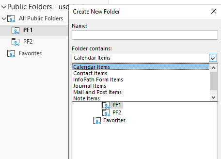 problem with creating shared calendar exchange 2019 Collaboration