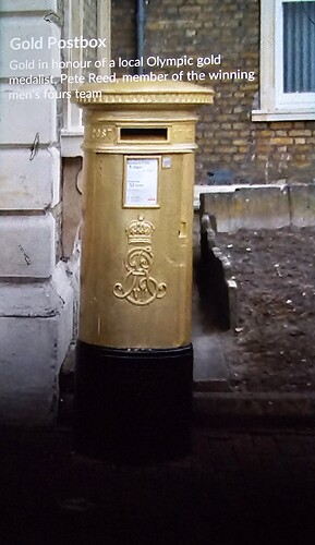 Gold Post Box 2025 Chiswick