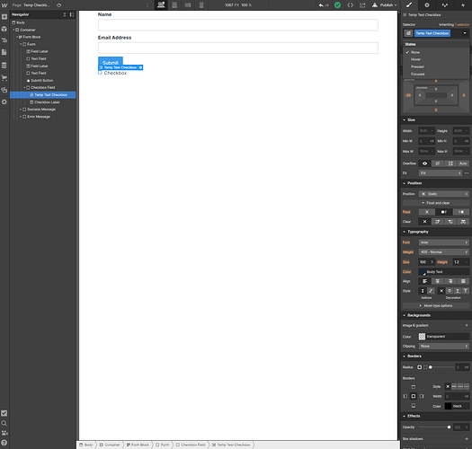 Webflow-Checkbox