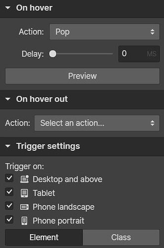 Menu-Triggers ON