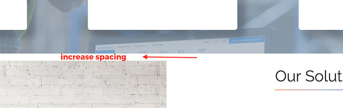 spacing