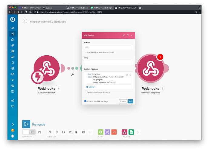 webflow-form-submit-to-google-sheet-integromat-18