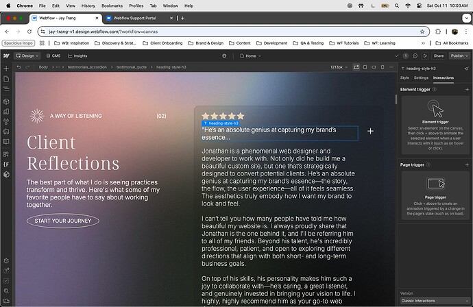 1 - Interactions Classic