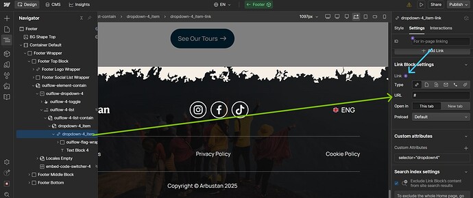 AJ - Current link setting