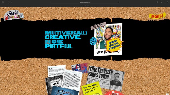 Jex-Portfolio-my domain- Safari