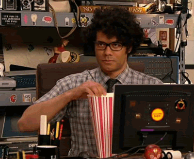 The It Crowd Popcorn GIF