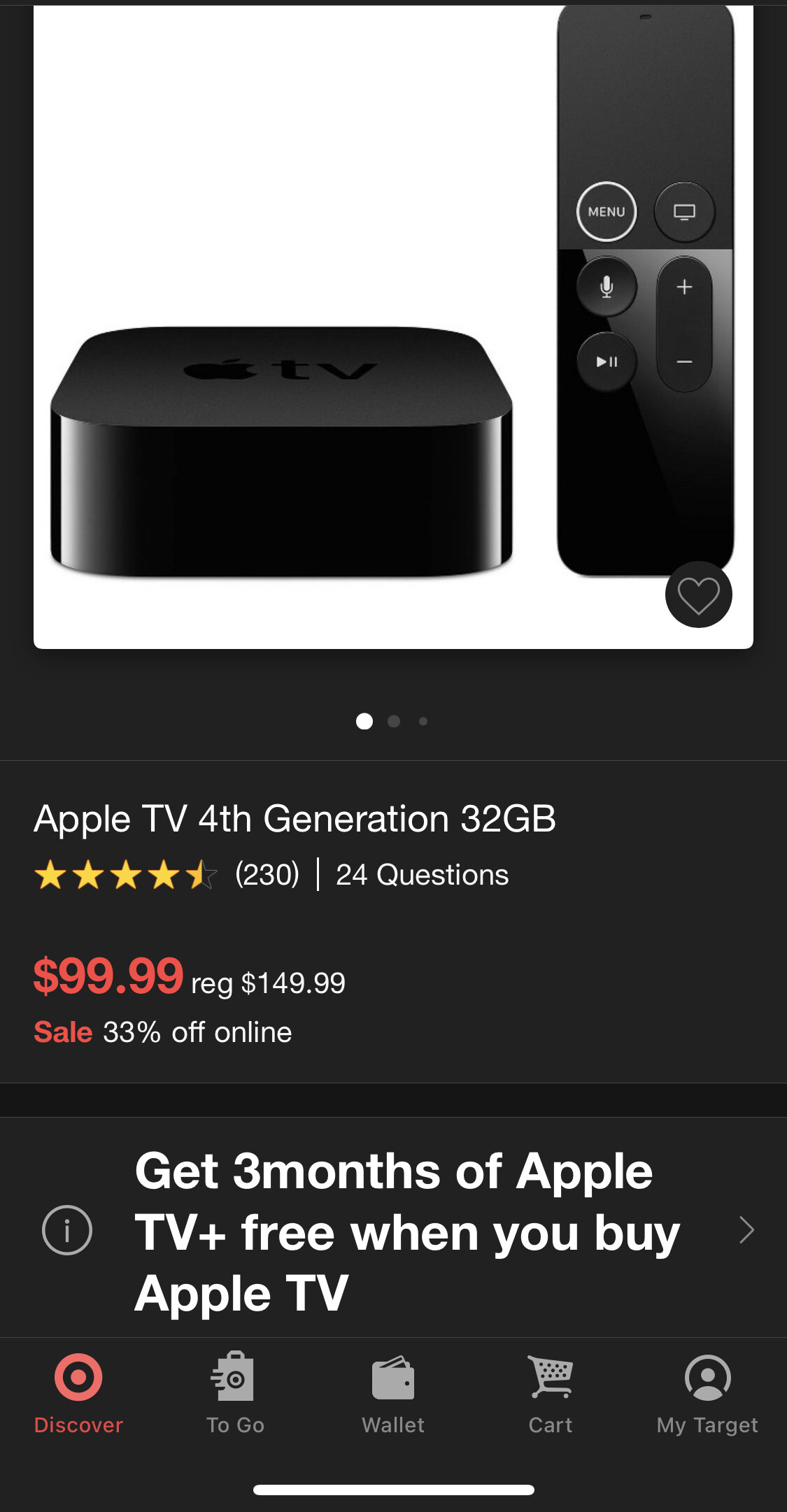 Apple TV 4K - 32GB (Grade A Refurbished) - Electronics - Woot