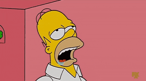 Homer Simpson drooling