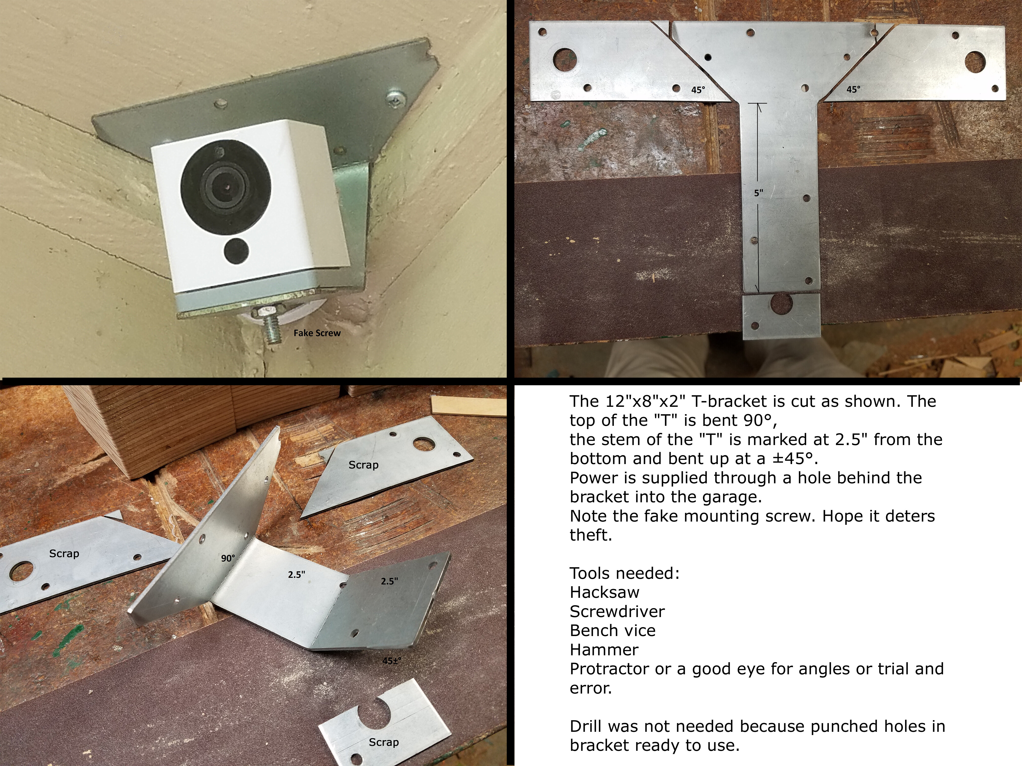T 1-3 Bracket Corner Mount ed