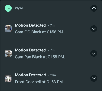 WyzeCameraNotifications