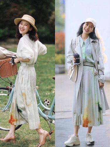 过膝半裙 三四十岁的女人 照着穿太洋气 过膝半裙 三四十岁的女人 照着穿太洋气