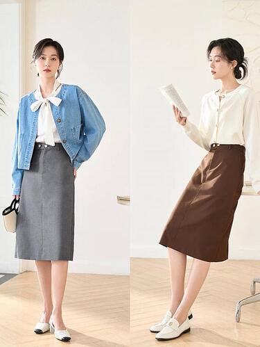 过膝半裙 三四十岁的女人 照着穿太洋气 过膝半裙 三四十岁的女人 照着穿太洋气