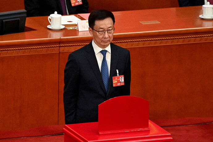 将前往英国出席英王加冕仪式的中国国家副主席韩正(路透社) 将前往英国出席英王加冕仪式的中国国家副主席韩正(路透社)