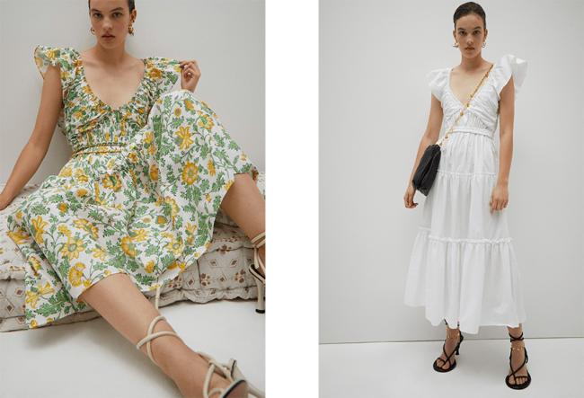 Derek Lam 10 Crosby 活力花纹 荷叶边装饰的时尚