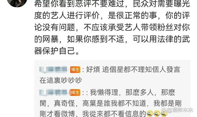 高叶怼素人风波发酵 导致对方被疯狂网暴